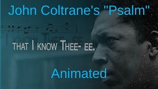 John Coltrane's "Psalm" Animated [A LOVE SUPREME]
