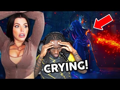 Elden Ring - Streamers React to Rellana Twin Moon Knight Boss Fight