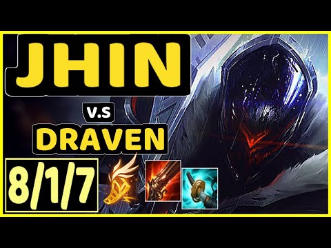 CHRISBERG (JHIN) vs DRAVEN - 8/1/7 KDA BOTTOM ADC CHALLENGER GAMEPLAY - EUW