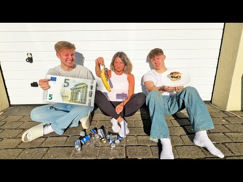 SURVIVE 1 DAY on 5 EUROS😰(24h CHALLANGE)