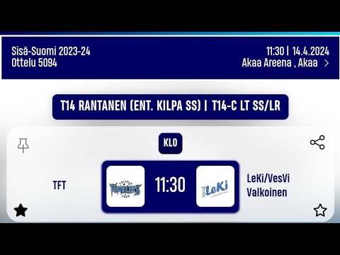 T14 Lopputurnaus Akaa: TFT vs Leki / Vesvi - 14/04/2024