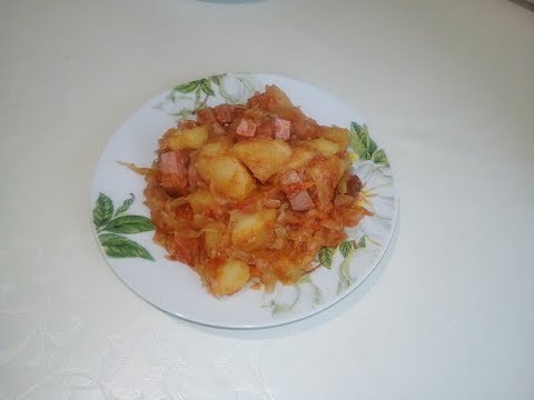 Как тушить картофель с капустой
