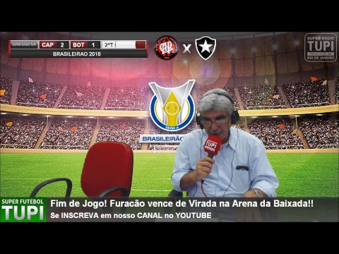 Atlético-PR 2 x 1 Botafogo - 31ª Rodada - Brasileirão - 27/10/2018 - AO VIVO