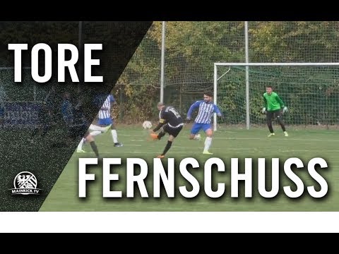 Klasse Schuss aus der Distanz! Tor von Kahraman Damar (1. Hanauer FC 1893)