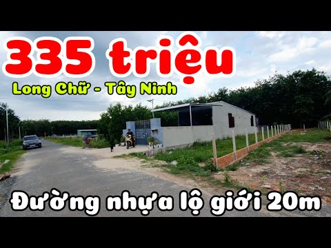 Đất nở bụng mặt đường nhựa giá 335 triệu dân cư đông gần trường học Long Vĩnh xã Long Chữ Tây Ninh