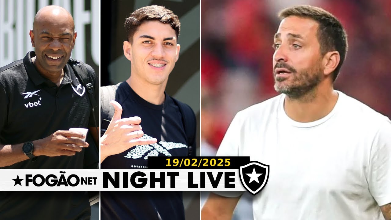 NIGHT LIVE | Botafogo viaja para encarar o Racing na Recopa; resumo da reviravolta Vasco Matos
