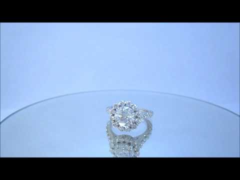 ROUND CUT DIAMOND ENGAGEMENT RING DECO ANTIQUE 2.50CTW KNR INC - 953.wmv