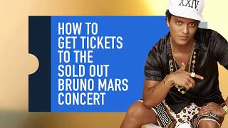 Here’s How to Get Tickets to the Sold Out Bruno Mars Concert