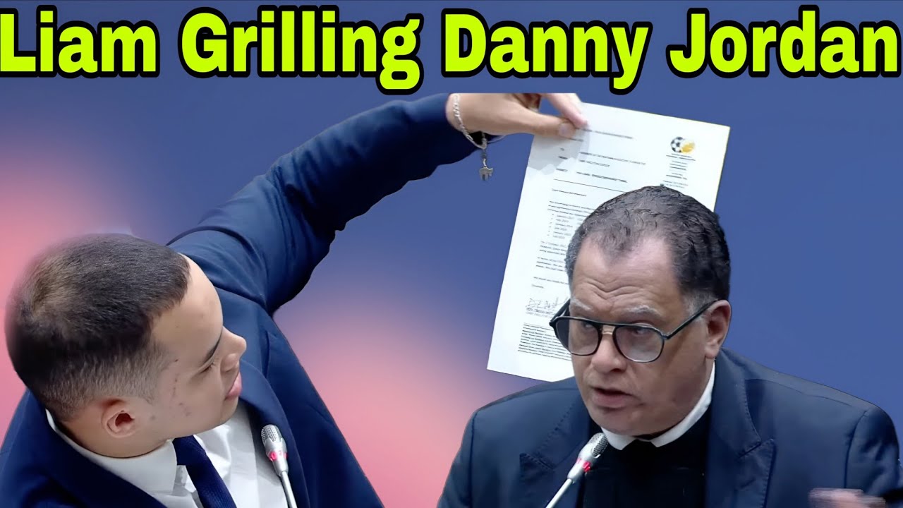Liam Jacobs Grilling SAFA President Danny Jordan HARD.