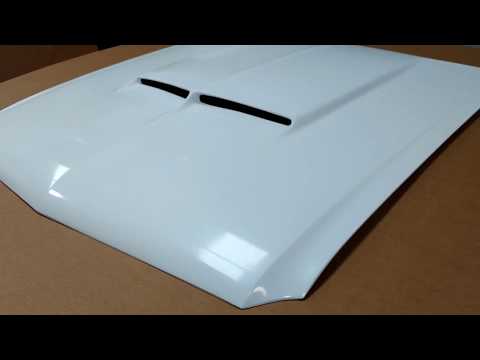 Fiberglass Hood for 65 - 66 Mustang with Shelby Style Scoop