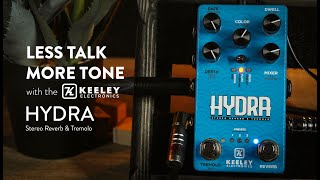 Video thumbnail for Keeley Electronics Hydra Stereo Reverb & Tremolo Demo (In Stereo - Please Use Headphones) by The Pedal Zone