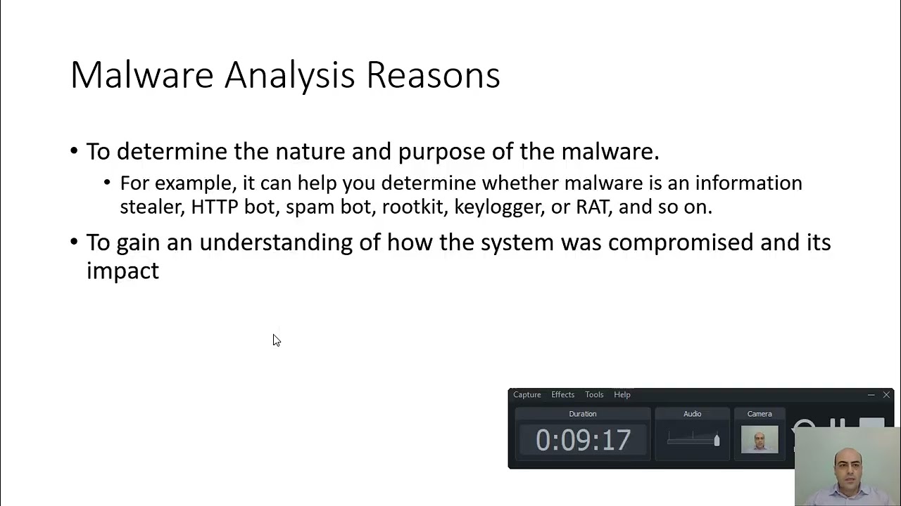 تحليل البرمجيات الخبيثة - محاضرة 2 الجزء الأول