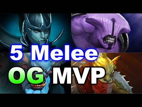5 Melee RNG Imba Strat - OG vs MVP TI6 Dota 2