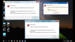 How to fix All Microsoft Visual C++ Runtime Library Errors (100% Works)