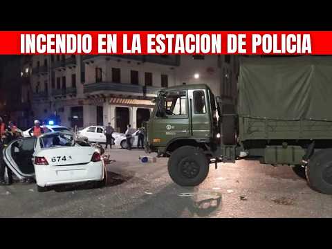 ULTIMA HORA CUBA : GRAVE INCENDIO EN LA ESTACION DE POLICIA EN LA HABANA