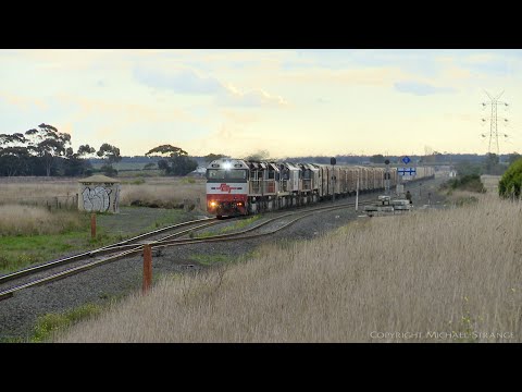 Six Diesel Locomotives On SCT 5PM9 Freight Train (20/6/2021) - PoathTV Australian Railways
