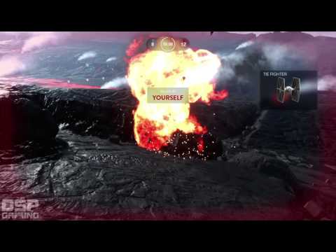 Star Wars Battlefront Launch gameplay pt4 - Fighter Squadron (ALL Aerial Gameplay)