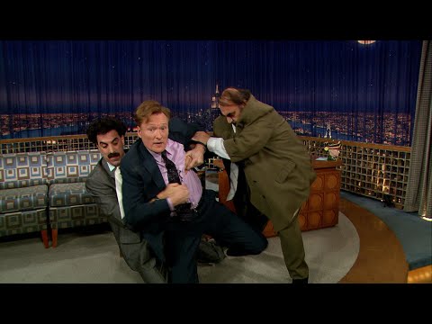 Borat Attempts to Harvest Conan’s Pubis | Late Night with Conan O’Brien