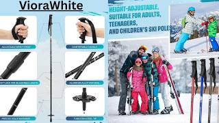 Adjustable Ski Poles for Downhill Skiing Lightweight Aluminum Ski Poles