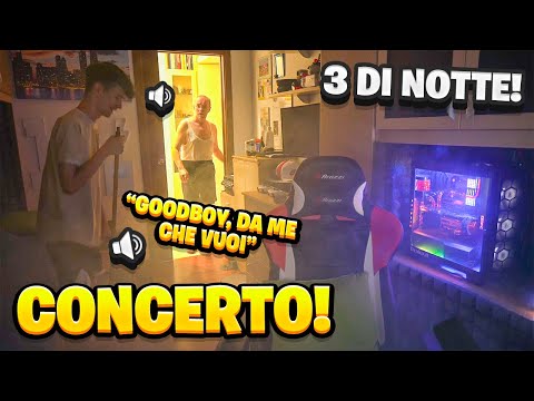 SCHERZO CONCERTO alle 3 DI NOTTE in CASA! *MIO PAPÀ SCLERA*