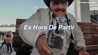 Vicente Fernández - Es Hora De Partir (Letra / Lyrics)