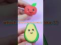 Which One Do You Like? 🍎🥑 Clay Mixing Apple, Avocado DIY | BearFamily #shorts
