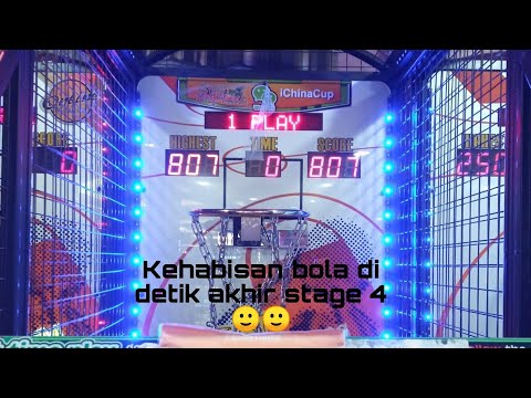 Street Basketball arcade 7 balls 807 scores (no balls left on last seconds final stage)