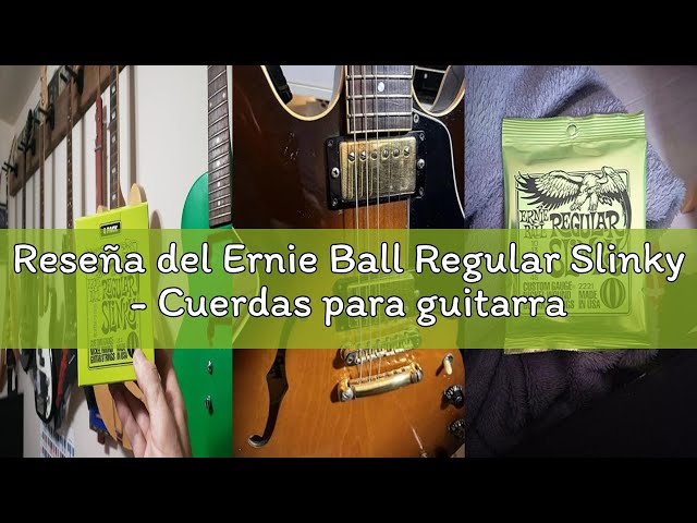 Vídeo relacionado con Ernie Ball Regular Slinky - Cuerdas para guitarra eléctrica de 7 cuerdas, entorchado de níquel, calibre 10-56