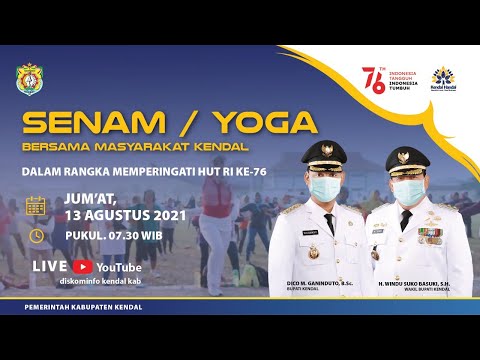 SENAM DAN YOGA MEMPERINGATI HUT KE-76 RI