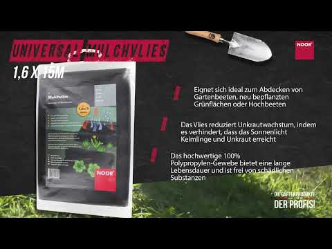 Mulchvlies Unkrautvlies Mulch Abdeckung 1,6x15 m