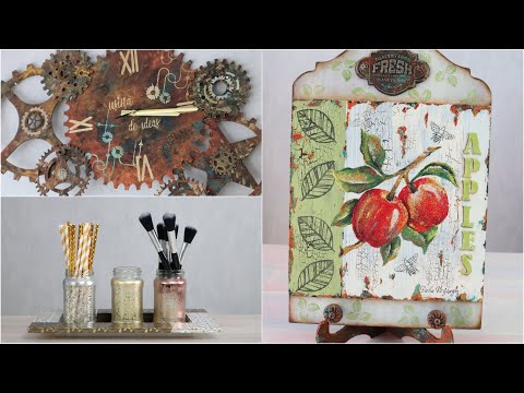 ManosalaObraTv 2019 Programa 22 - Reloj Stencil - Cuadro de Frutas Granoulage - Foil Impreso