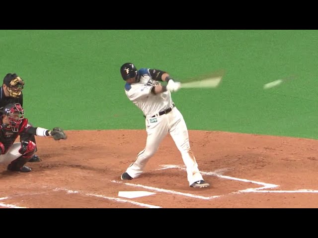 【6回裏】ファイターズ・中田 逆方向へはじき返すタイムリー2ベース!! 2019/4/12 F-M