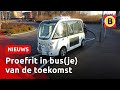 Bus zonder stuur en zonder chauffeur oefent op de weg | Omroep Brabant