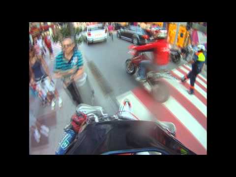 Legends of Supermoto on the streets of Andorra GOPRO HD