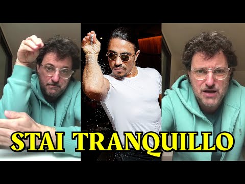 Leonardo Pieraccioni sfotte lo chef Salt Bae guardando un conto aprirà in Italia stai tranquillo