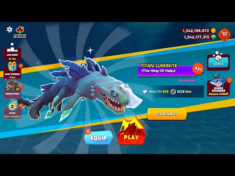 TITAN LUMINITE HUNGRY SHARK GOT 85% OFF UNLOCKED - BIG SHARK | HUNGRY SHARK EVOLUTION GAMEPLAY