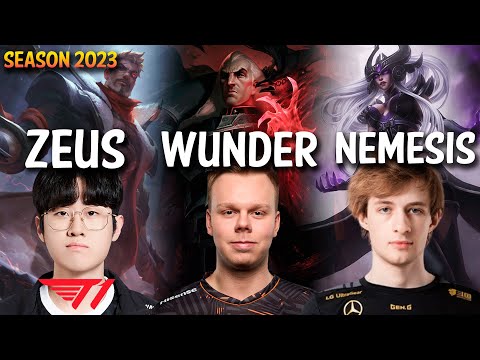 T1 Zeus JAYCE Top | Wunder vs C9 Zven | Nemesis SYNDRA Mid - Patch 13.19 KR Ranked