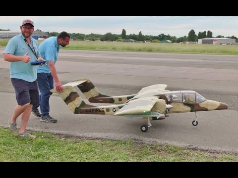 HANGAR 9 OV-10 BRONCO - TWIN DLE 30cc PETROLS  DISPLAY AT WINGS & WHEELS RC MODEL SPECTACULAR - 2021