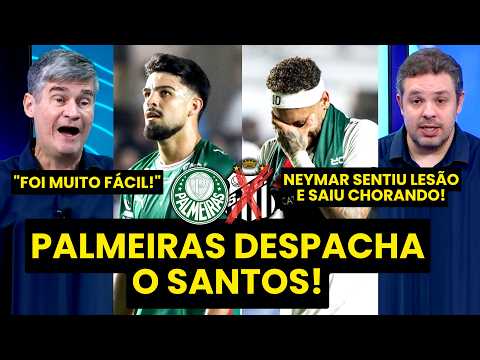 “FOI MUITO FÁCIL PRO PALMEIRAS, gente! E O NEYMAR agora…” SANTOS ELIMINADO da COPA DO BRASIL!