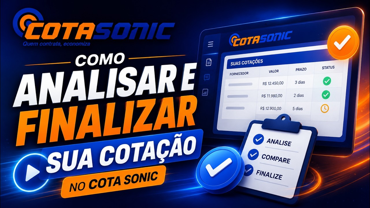 Como Analisar e Finalizar Sua Cotação no CotaSonic