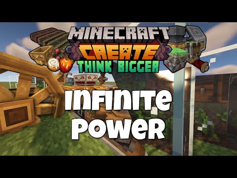 Minecraft Create Mod Tutorial - Furnace Engine & Flywheel (Infinite Power Source!) Ep 36