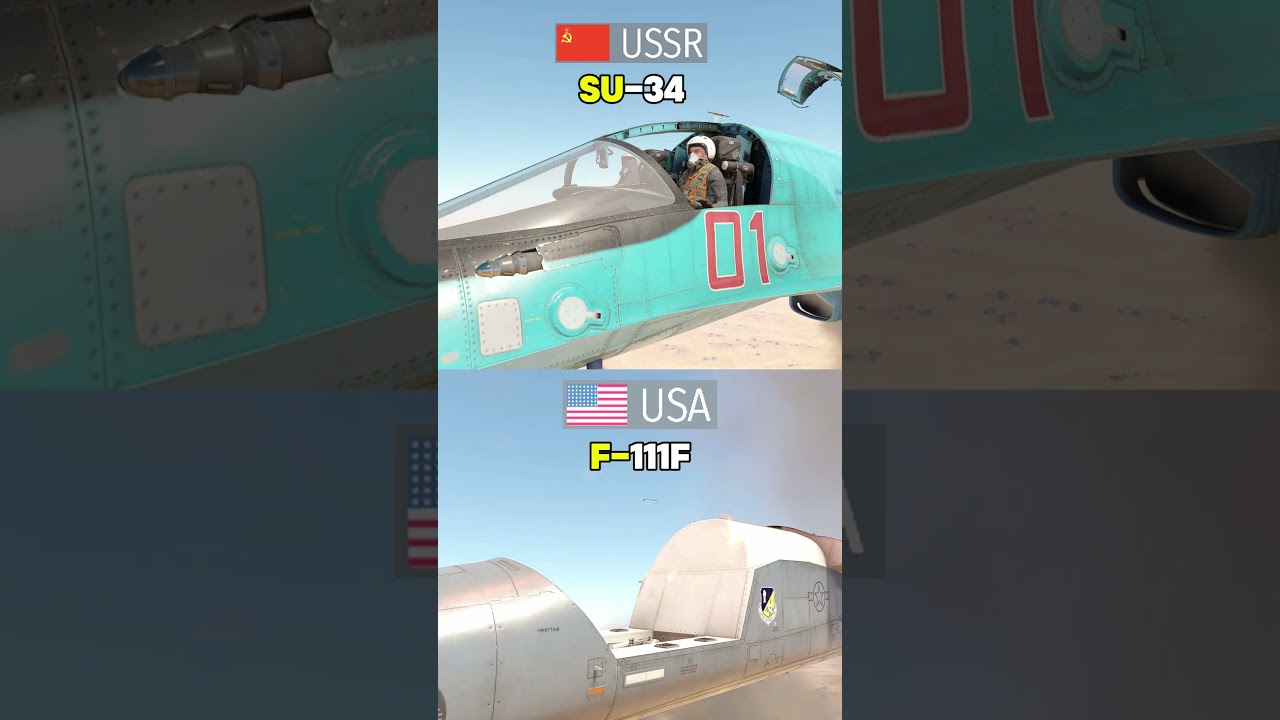 F-111 vs Su-34 - Cockpit Canopies - War Thunder