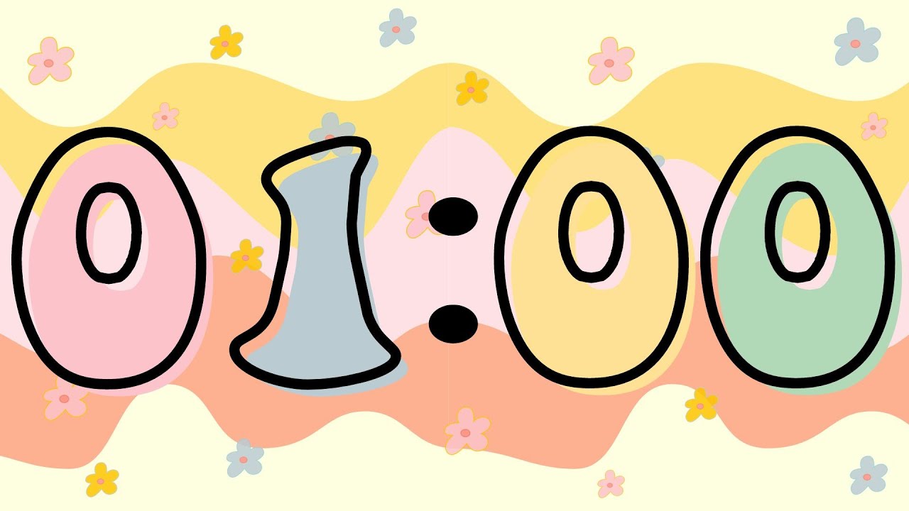 60 Second Groovy Themed Timer