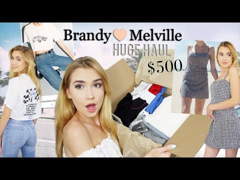 I SPENT $500 ON BRANDY MELVILLE | Is it Worth it? One size fits all?!