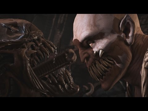 Mortal Kombat XL - Alien All Fatalities on Baraka, Sindel, Rain and Corrupted Shinnok Video