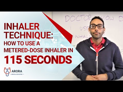Inhaler Technique: Advise how to use a metered-dose inhaler in 115 seconds