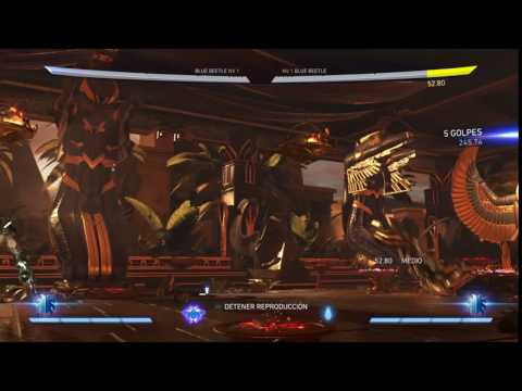 Injustice 2 Blue Beetle Mid Screen Combo Air Cancel Meterless
