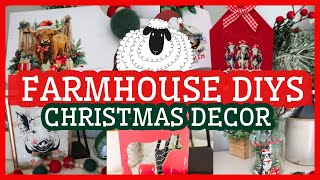 FARMHOUSE CHRISTMAS DIY DECOR | RUB ON TRANSFER CRAFTS FOR 2024