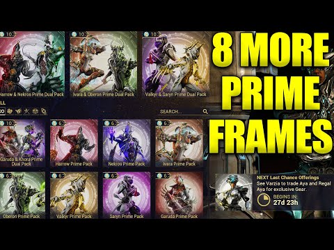 8 More Prime Warframes! No Prime Vanguard Relic This Time! Prime Vanguard Rotation 2!