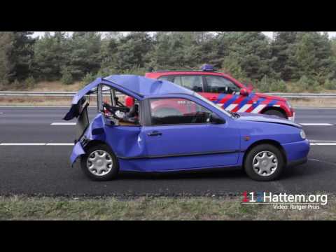 Gewonde bij zware kopstaart aanrijding op de A50 bij Hattem - ©112Hattem.org